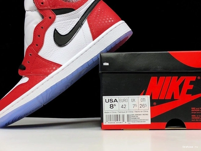 HIGH OG (Toddler) Jordan Retro - 1 'Spiderman' AQ2665-602 1218